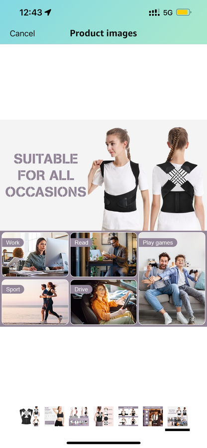 Adjustable Back Brace Posture Corrector – Pain Relief for Men & Women