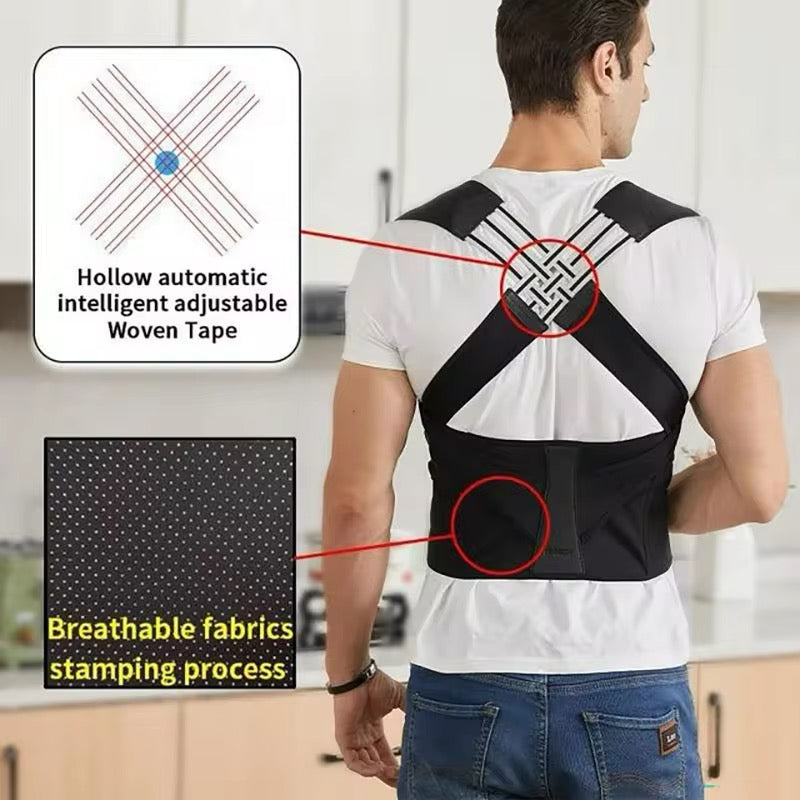 Adjustable Back Brace Posture Corrector – Pain Relief for Men & Women