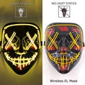 Wireless Neon LED Mask - Halloween & Party Mask