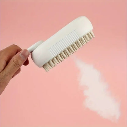 Pet Spray Massage Brush – Steam & Hair Removal Comb