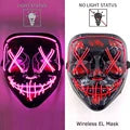 Wireless Neon LED Mask - Halloween & Party Mask