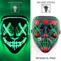 Wireless Neon LED Mask - Halloween & Party Mask